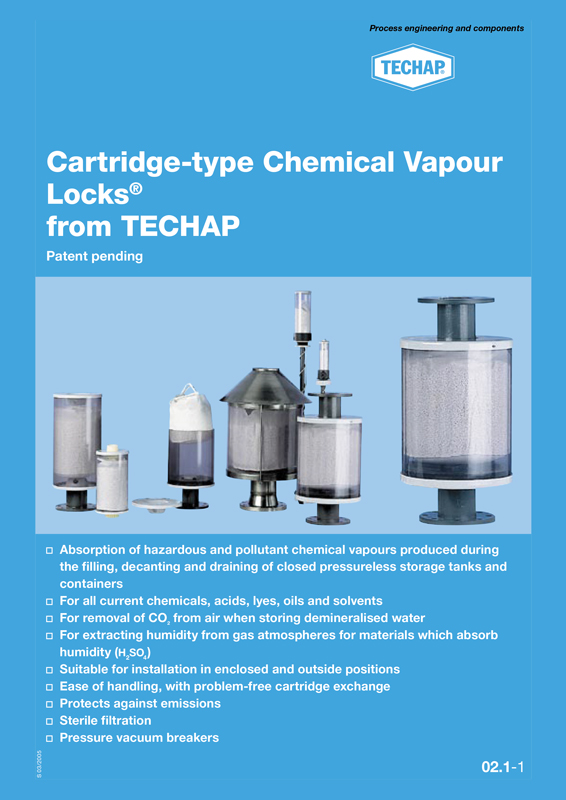 Techap. Cartridge-type Chemical Vapour Locks